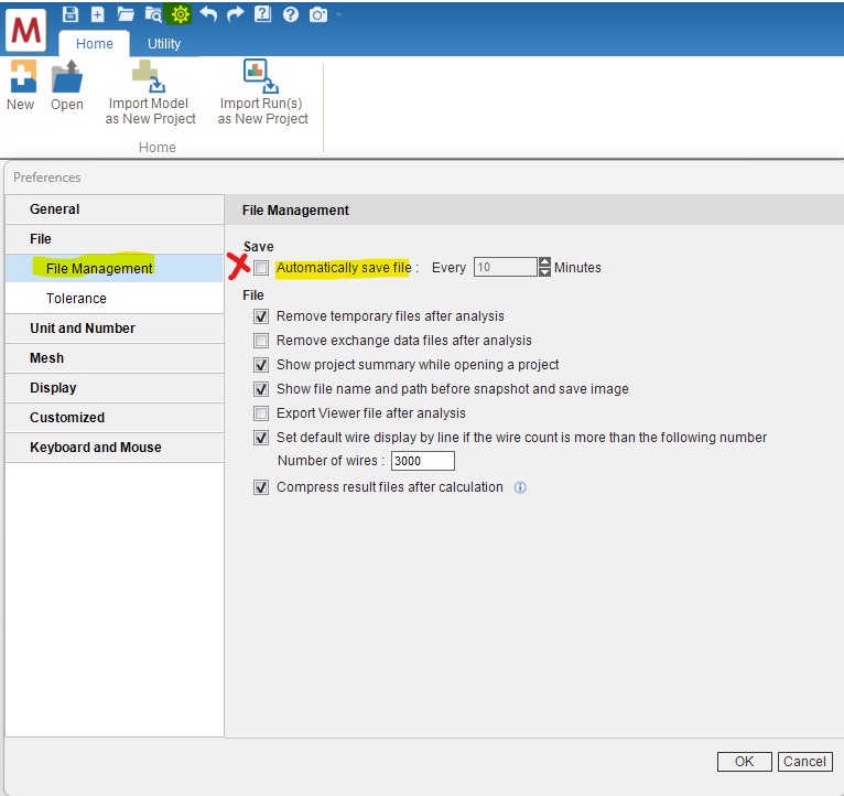 RE: How to disable MDG auto-save when closing Moldex3D?